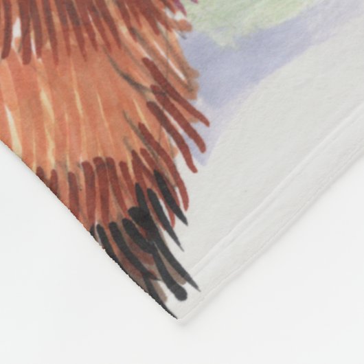 Red Panada Cimetta Fleecedecke (Ecke)