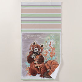 Red Panada Cimetta Strandtuch