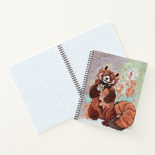 Red Panada Crystaline Vibes Art Pocket Moleskine N Notizblock (Innenseite)