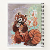 Red Panada Crystaline Vibes Art Pocket Moleskine N Notizblock (Rückseite)