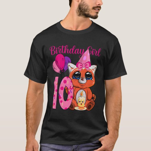 Red Panda 10th I'M 10 T-Shirt (Vorderseite)