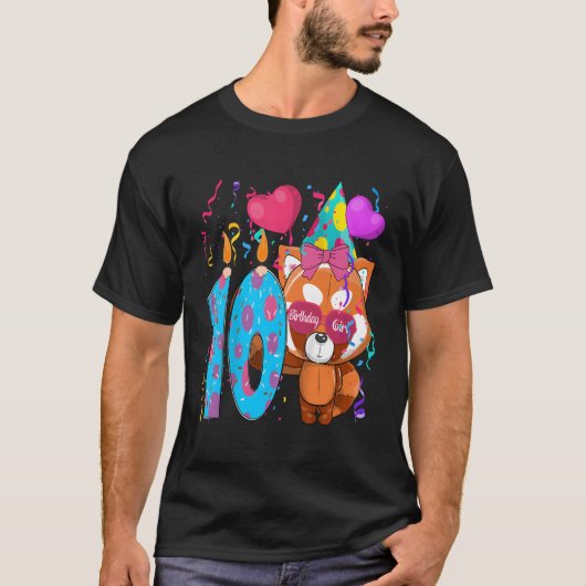 Red Panda 10th I'M 10 T-Shirt (Vorderseite)