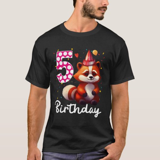 Red Panda 5th I bin 5 T-Shirt (Vorderseite)