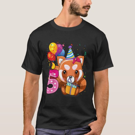 Red Panda 5th I m 5 Py T-Shirt (Vorderseite)