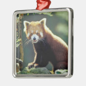 Red Panda Ailurus fulgens) Ornament Aus Metall (Links)
