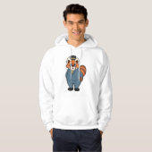 Red Panda als Groom mit Hut Hoodie (Vorne ganz)