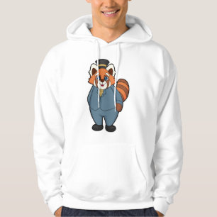 Red Panda als Groom mit Hut Hoodie