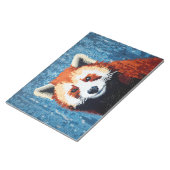 Red Panda Animal Art Deco Paint Mosaic Notizblock (angewinkelt)