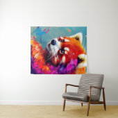 Red Panda Animal Discovery Adventure Nature Wandteppich (Beispiel (Horizontal))