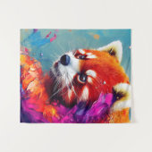 Red Panda Animal Discovery Adventure Nature Wandteppich (Vorderseite (Horizontal))