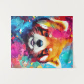 Red Panda Animal Discovery Adventure Nature Wandteppich (Vorderseite (Horizontal))