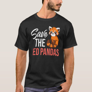 Red Panda Animal Habitat Schwanz 1 T-Shirt