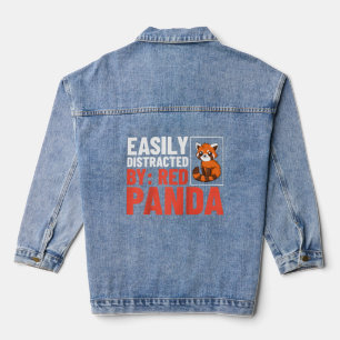 Red Panda Animal Habitat Schwanz Baseball Jeansjacke
