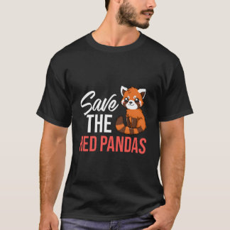 Red Panda Animal Habitat Tail T-Shirt