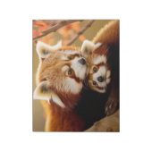 Red Panda Animal Wild Beauty Freedom Wilderness Notizblock (Rotiert)