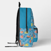 Red Panda & Apple Pattern Sky Blue Bedruckter Rucksack (Links)