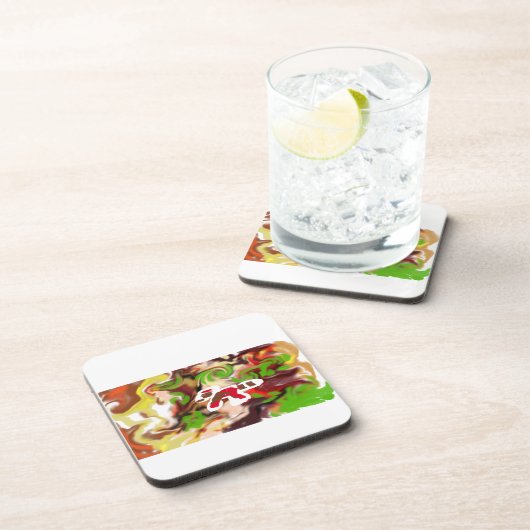 Red Panda  are cool  Getränkeuntersetzer (Rechte Seite)