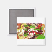 Red Panda are cool Magnet (Vorderseite/Rückseite)