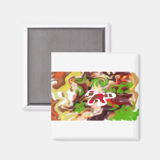 Red Panda are cool Magnet (Vorderseite/Rückseite)