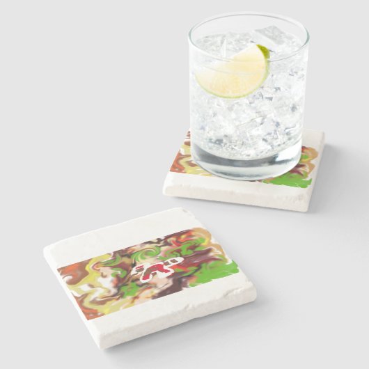 Red Panda are cool Steinuntersetzer (Seitenansicht)