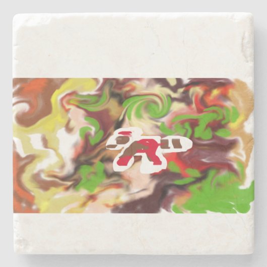 Red Panda  are cool  Steinuntersetzer (Vorderseite)