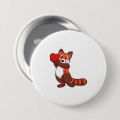 Red panda at Love with Heart.PNG Button (Vorne & Hinten)