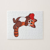 Red panda at Love with Heart.PNG Puzzle (Horizontal)