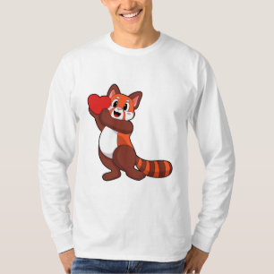 Red panda at Love with Heart.PNG T-Shirt
