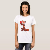 Red panda at Love with Heart.PNG T-Shirt (Vorne ganz)