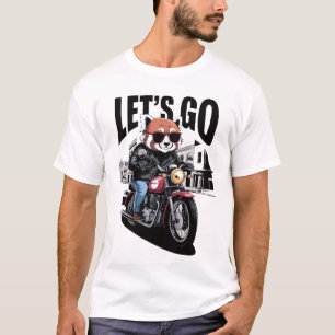 Red Panda Auto Motorrad T-Shirt