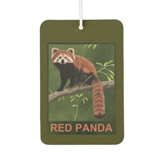 Red Panda Autolufterfrischer (Vorderseite)