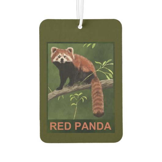 Red Panda Autolufterfrischer (Rückseite)