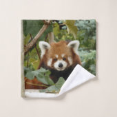Red Panda Badhandtuch Set (Waschlappen)