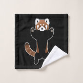 Red Panda Badhandtuch Set (Waschlappen)