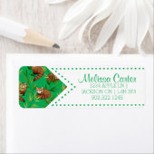 Red Panda & Bamboo Blätter Muster (Insitu)