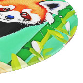 Red Panda Bamboo Forest Schneidebrett (Ecke)