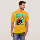 Red Panda Bamboo Forest T-Shirt (Vorne ganz)