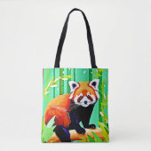 Red Panda Bamboo Forest Tasche (Vorderseite)