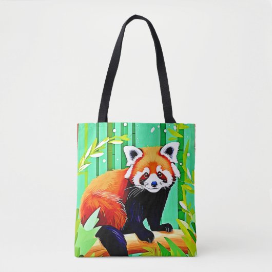 Red Panda Bamboo Forest Tasche (Vorderseite)