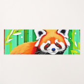 Red Panda Bamboo Forest Yogamatte (Vorderseite (Horizontal))