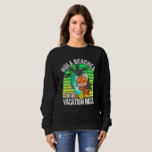 Red Panda Beach Vacacation Mode Surfboard Sommerho Sweatshirt (Vorne ganz)