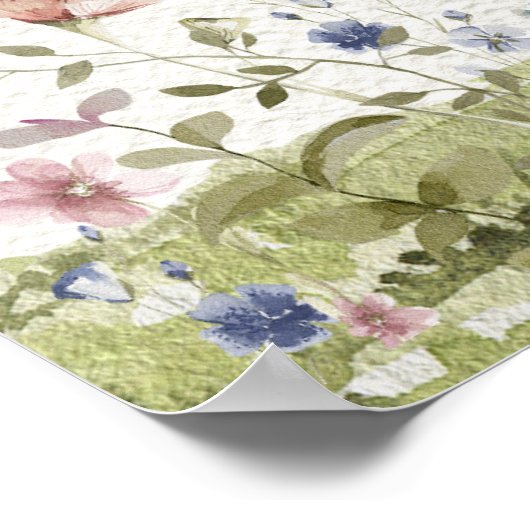 Red Panda Bear Begrüßungszeichen Poster (Ecke)