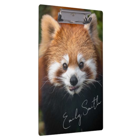 Red Panda Bear Clipboard Klemmbrett (Rechts)