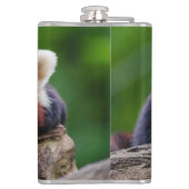 Red Panda Bear Flachmann (Rückseite)