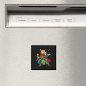 Red Panda Bear Ninja Samurai Warrior Funny Kung Fu Magnet (In Situ (Geschirrspüler))