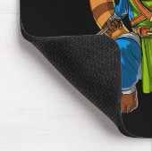 Red Panda Bear Ninja Samurai Warrior Funny Kung Fu Mousepad (Ecke)