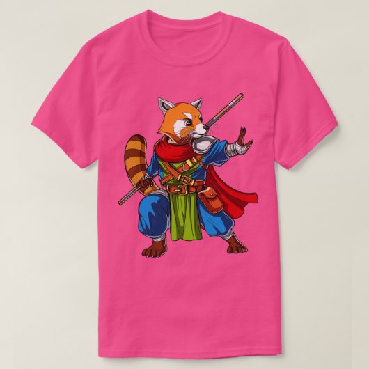 Red Panda Bear Ninja T-Shirt (Design vorne)