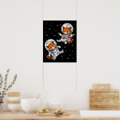 Red Panda Bear Space Astronaut Poster (Küche)
