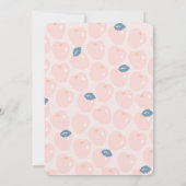 Red Panda Blume Crown Girl Babydusche Einladung (Rückseite)