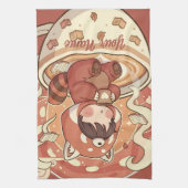 Red Panda Brew Absorbent Kitchen Dish Towel Geschirrtuch (Vertikal)